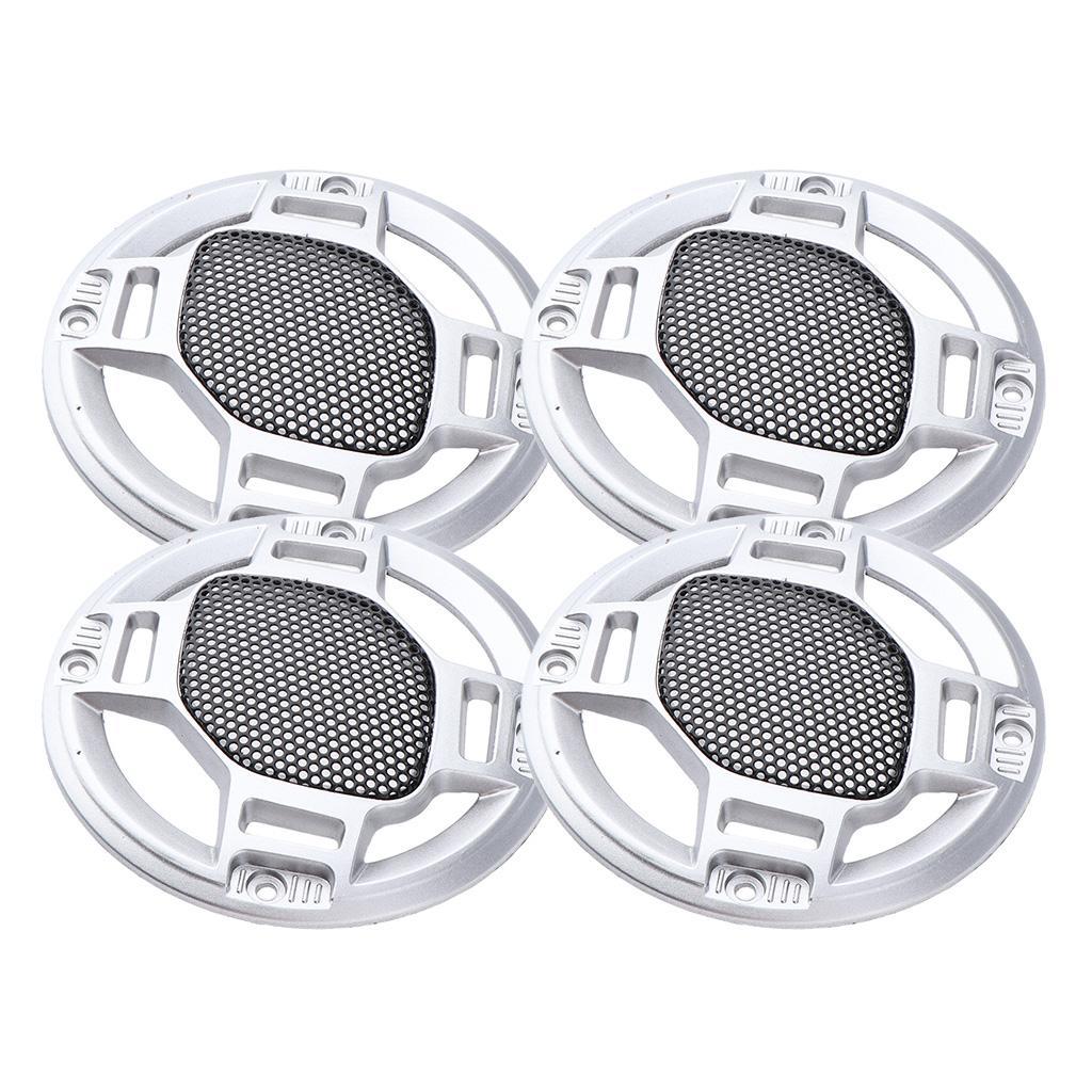 4 Pack Car Audio 3 inch Metal Subwoofer Home Speaker Grille Cover Case