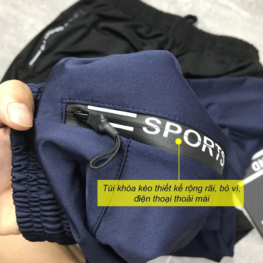 Quần đùi nam thể thao, Quần short nam mặc nhà chất vải thun lạnh DUI01