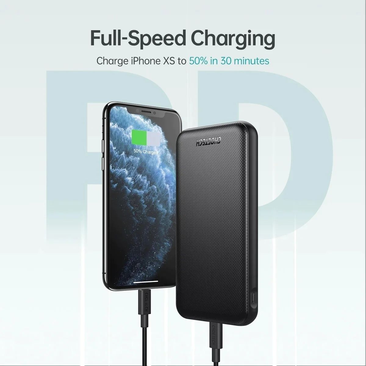Pin dự phòng sạc nhanh 18W Choeech B627 dung lượng 10000mAh