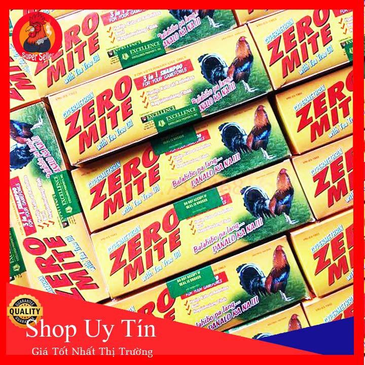 2 Gói Xà Bông Tắm Gà Zero Mite Giúp Lông Bóng Mượt Cho Gà Đá