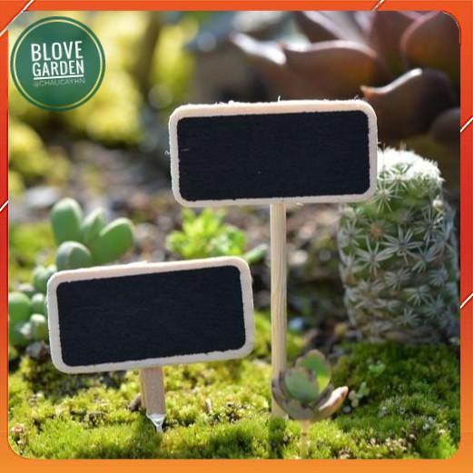 05 cái Bảng đen mini - làm phụ kiện tiểu cảnh trang trí chậu cây Terrarium, sen đá, xương rồng, gắn tag trang trí