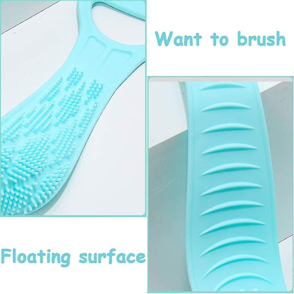 Bàn chải tắm phía sau silicone, bàn chải silicone silicon hai bên 2PCCS