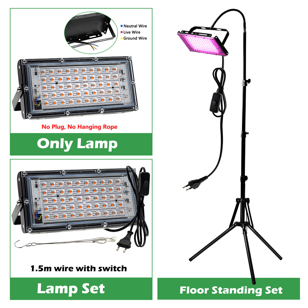 Đèn LED hỗ trợ sinh trưởng cây 220V 50W