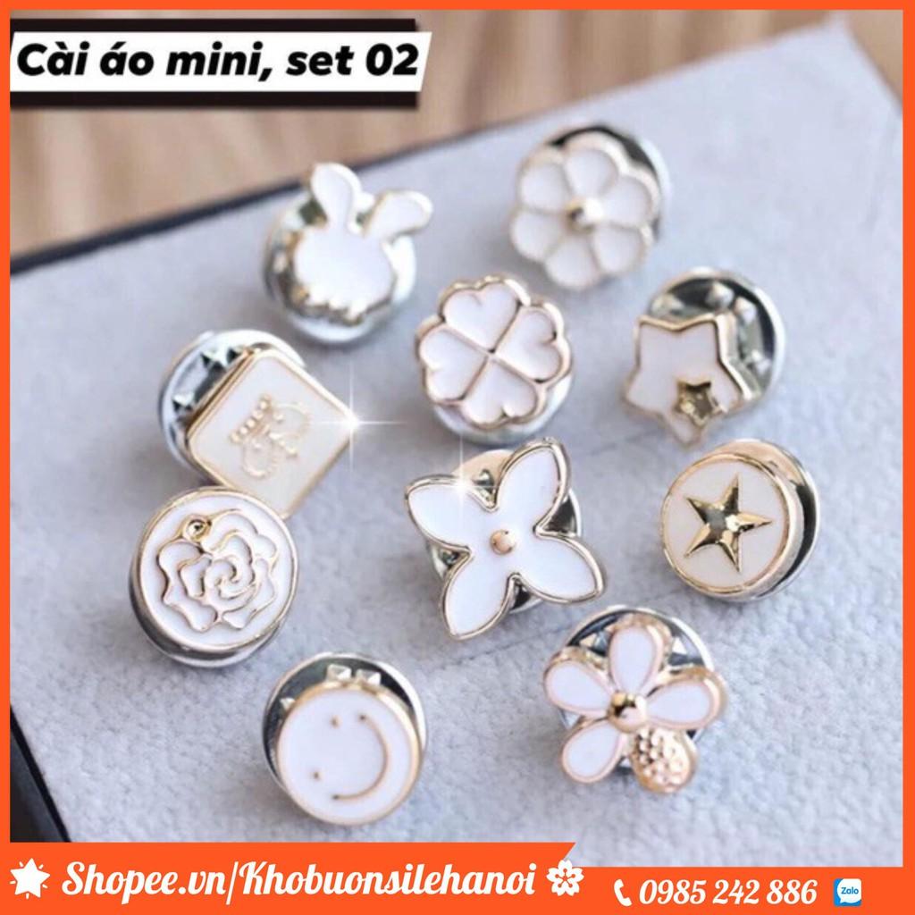 SET 10 Châm Cài Áo - Khuy Cài Áo Xinh Xắn