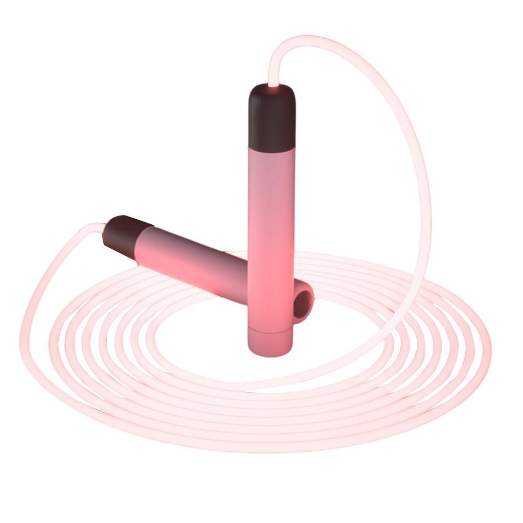 Jumping LED Light Skipping Rope Workout Exercise Fitness Adult Slimming Pink