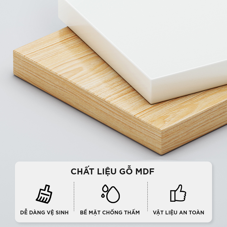 Kệ Tủ Đầu Giường, Táp Đầu Giường Gỗ MDF Cao Cấp, Có Ngăn Kéo