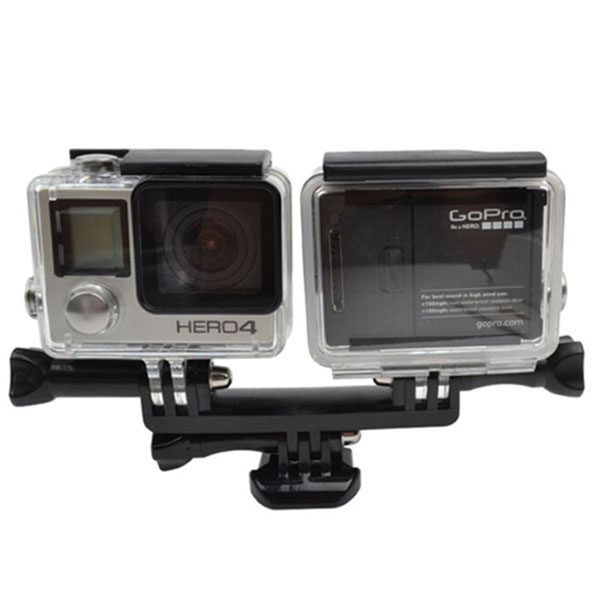 Phụ kiện gắn 2 máy quay Action camera