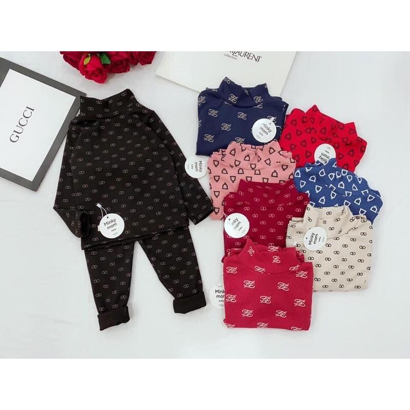 Bộ cotton len tăm Minky mom