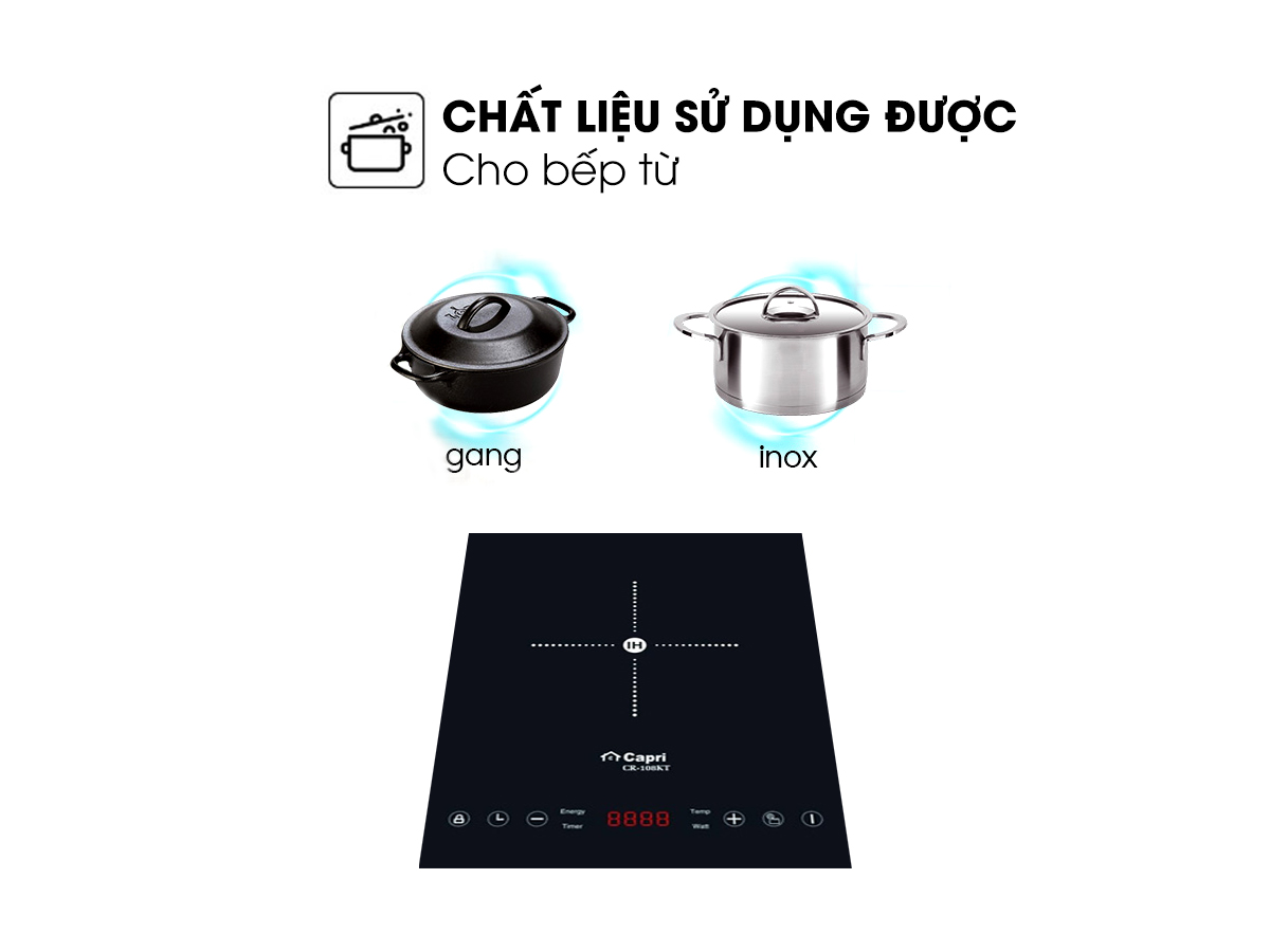 Bếp Từ Đơn Capri CR-108KT - Hàng chính hãng