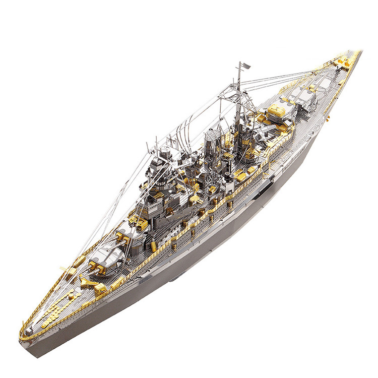 Mô hình thép 3D tự ráp tàu chiến Nagato Battleship