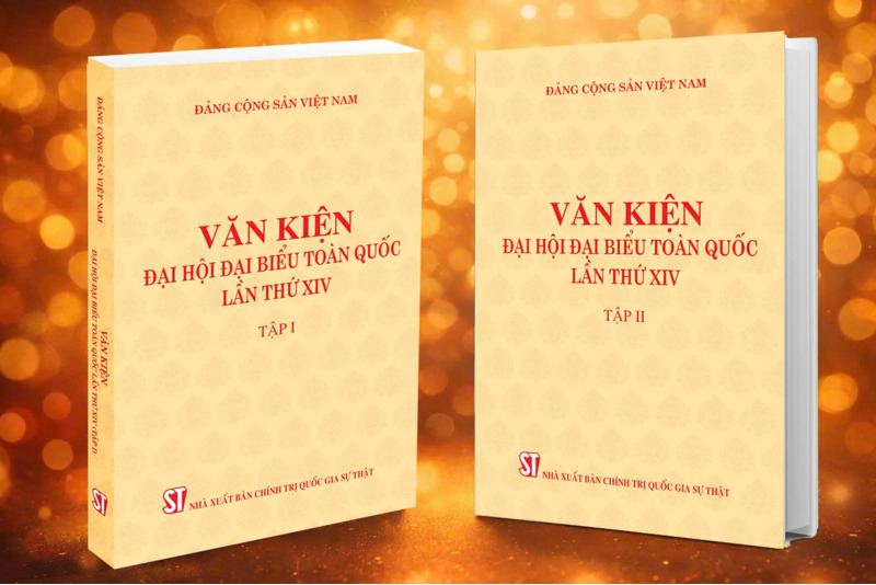 (Trọn bộ 2 tập) VĂN KIỆN ĐẠI HỘI ĐẠI BIỂU TOÀN QUỐC LẦN THỨ XIV -  Đảng Cộng Sản Việt Nam – NXB CTQG Sự thật