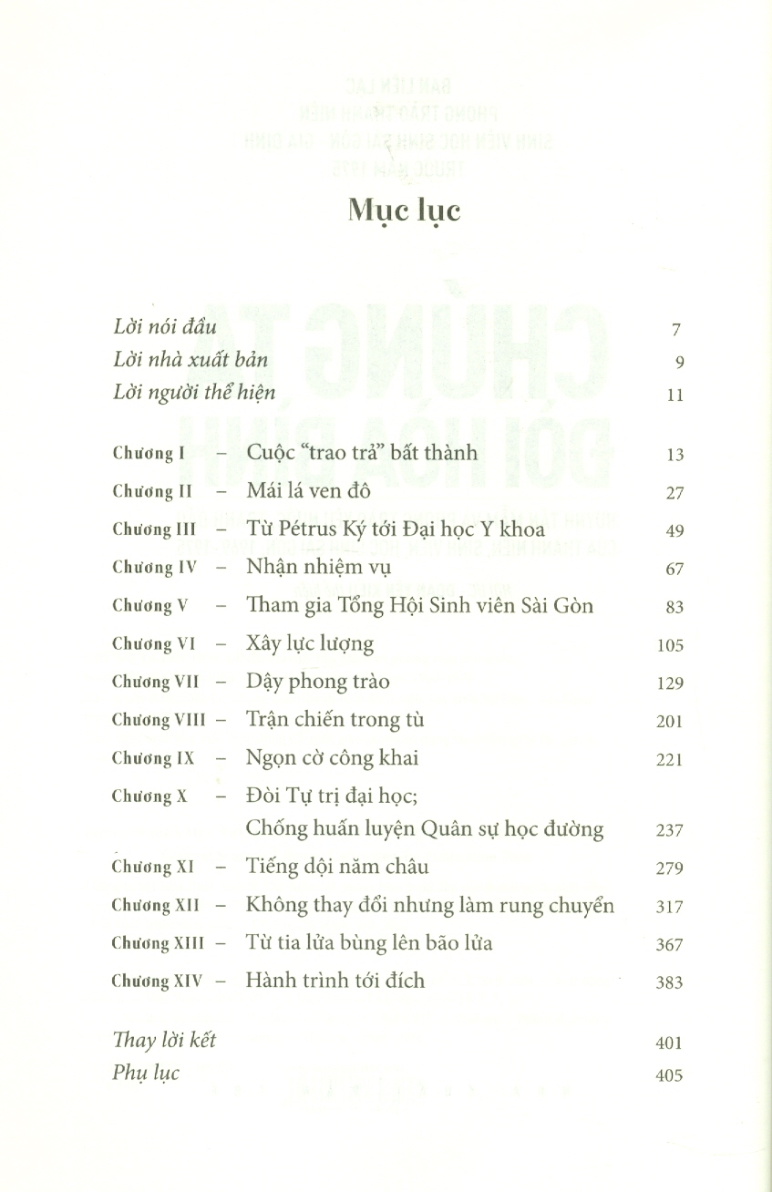 CHÚNG TA ĐÒI HÒA BÌNH - Huỳnh Tấn Mẫm Và Phong Trào Yêu Nước, Của Thanh Niên, Sinh Viên, Học Sinh Sài Gòn, 1969 - 1975