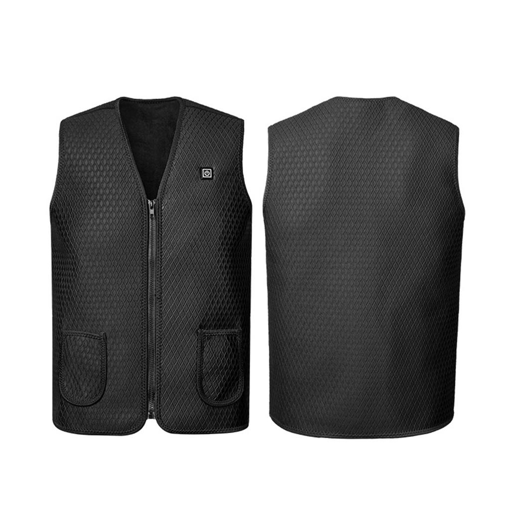 Unisex Outdoor USB Infrared Heating Vest Jacket Electric Heated Warm Jacket
