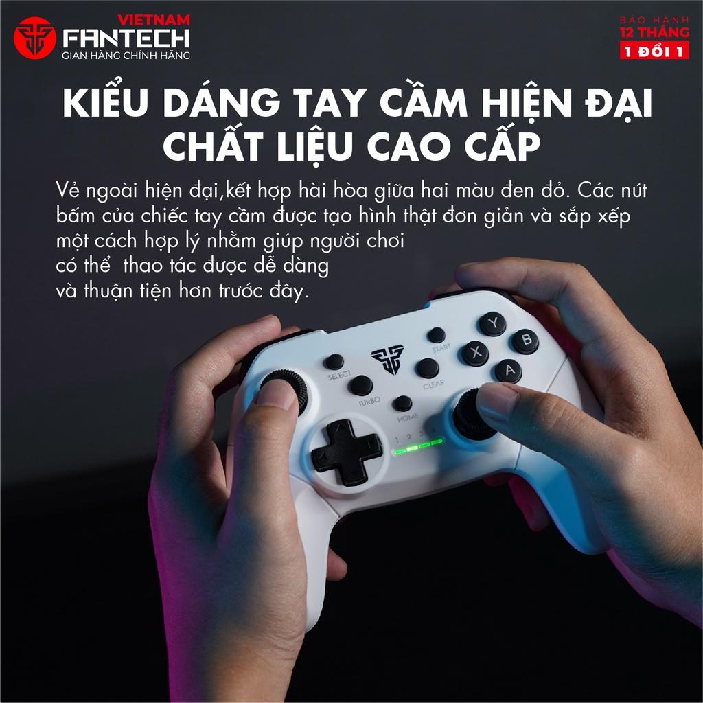 Tay Cầm Chơi Game Không Dây Fantech SHOOTER II WGP13 Dùng Được Cho PC,Console, Smart TV... 4 Chế Độ Từng Thể Loại Game - Hàng Chính Hãng