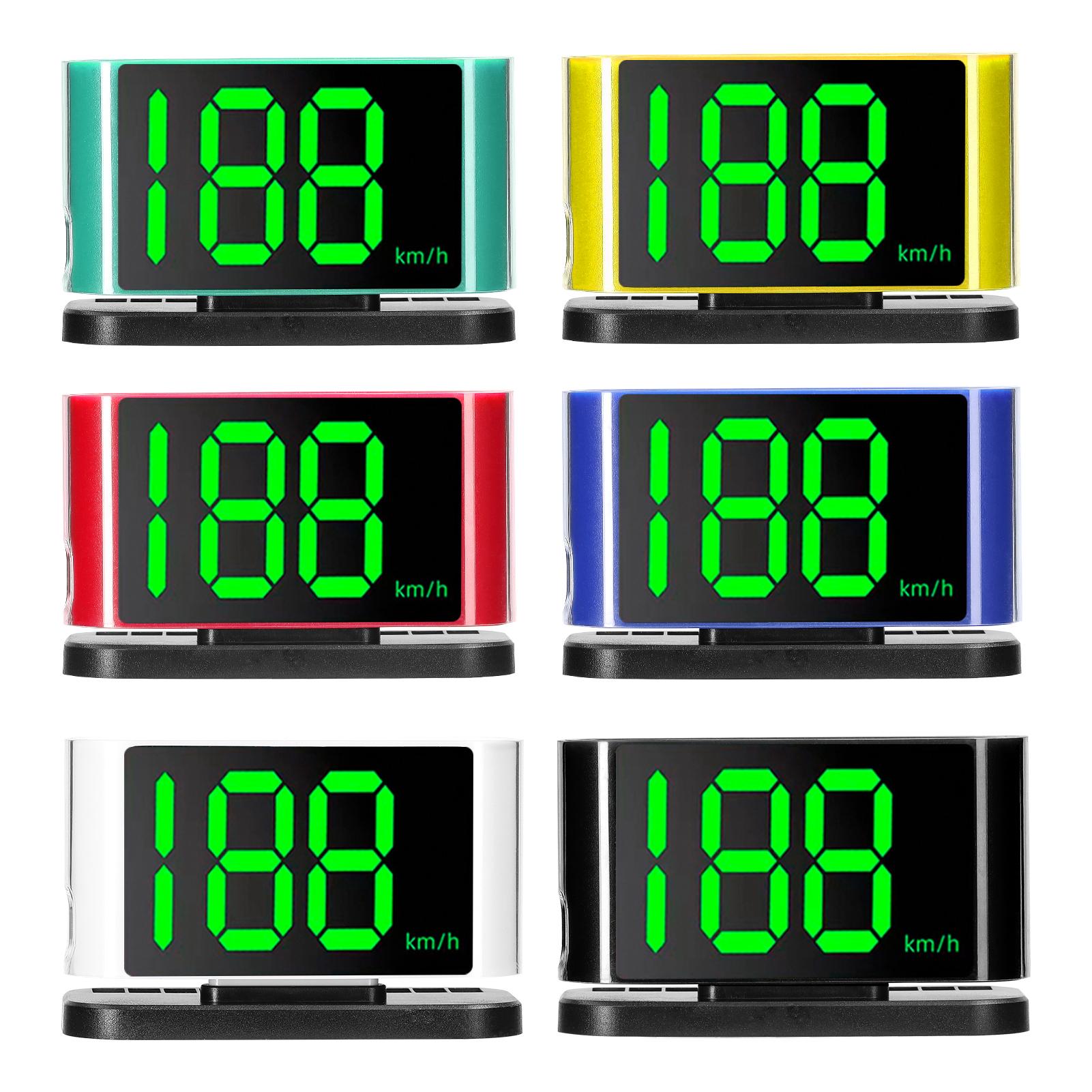 Car HUD Headup Display GPS Digital Speedometer with LED Large Font Display Phone Number Display Area for Car Truck SUV Motorcycle