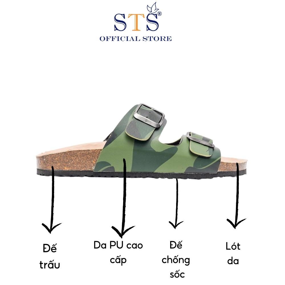 Dép đế trấu cao cấp màu Camo Rằn Ri,Dép Qua Ngang Unisex Chống nước, bền đẹp CM01