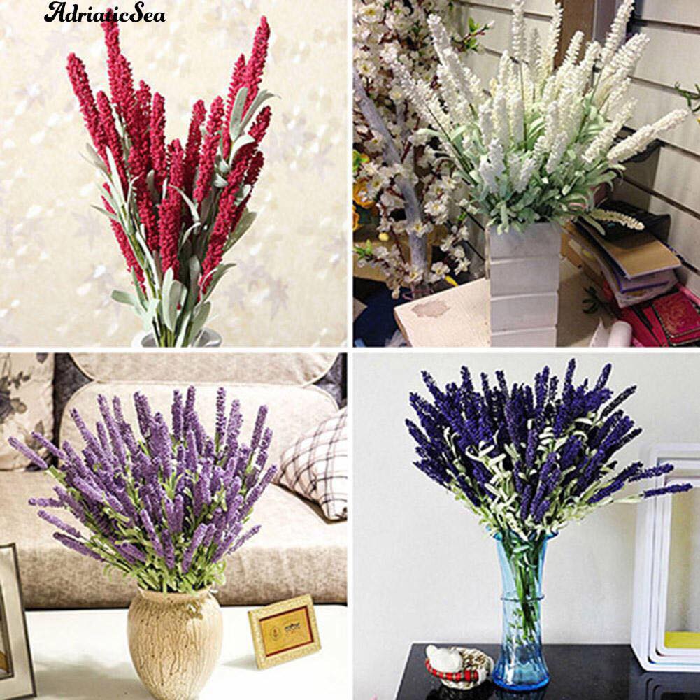 Combo 5 cành hoa lavender Pháp hạt xốp trang trí phòng khách, nhà hàng, khách sạn, hoa giả trang trí, hoa giả để bàn, bình hoa giả