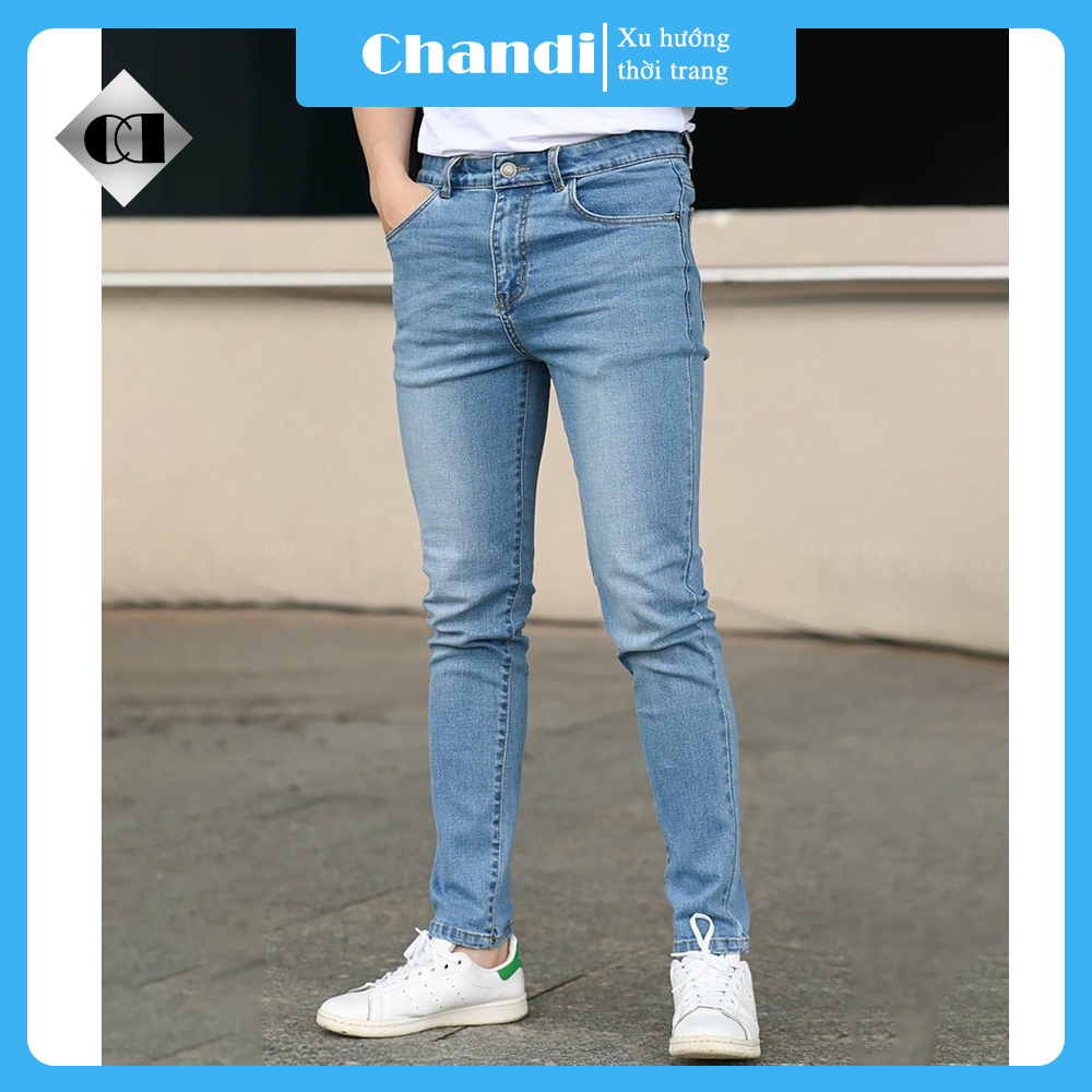 Quần Bò Nam cao cấp thương hiệu Chandi, chất jean co dãn mẫu mới nhất MD22