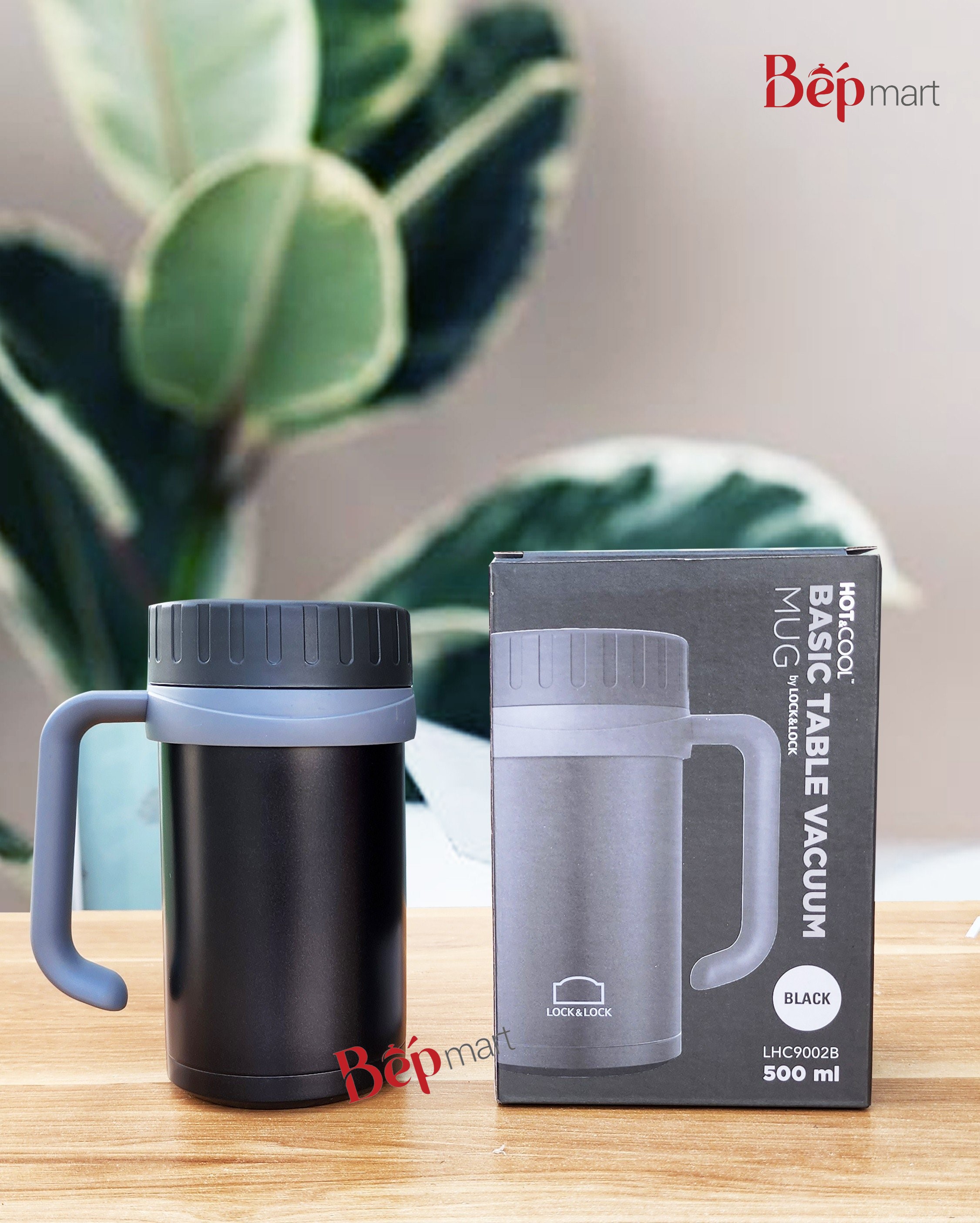 Ca giữ nhiệt Basic Table Mug LocknLock LHC9002 dung tích 500ml thép không gỉ - Hàng chính hãng