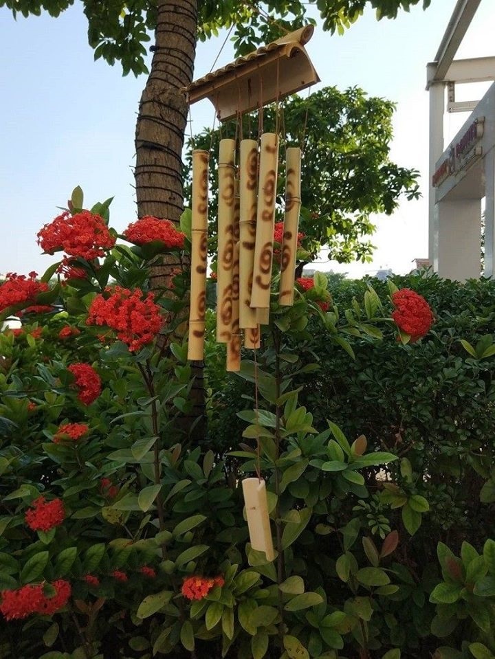 Chuông gió tre nứa phong thủy may mắn