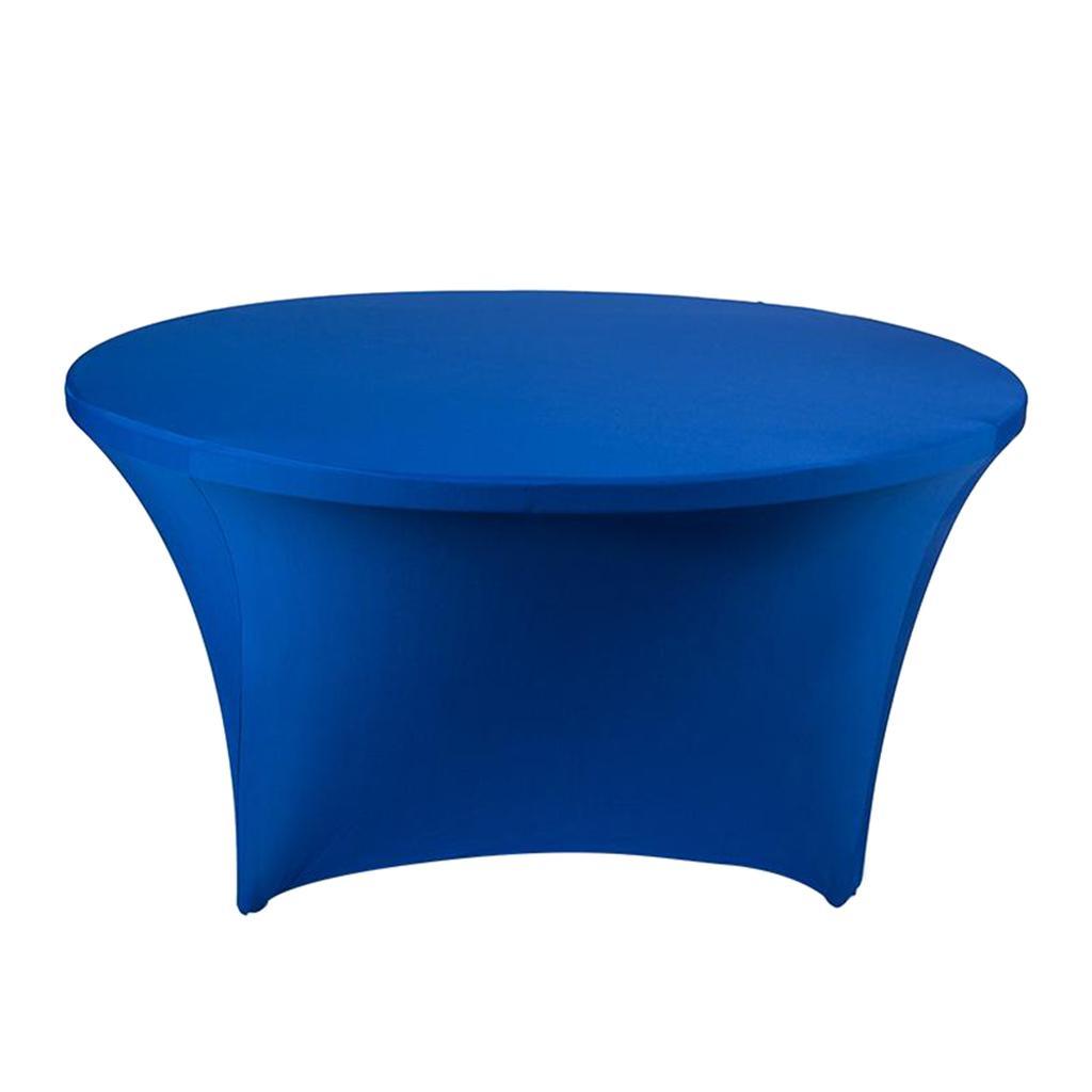 Round Tablecloth Fitted Stretch Elastic Table Cover for 120x75cm
