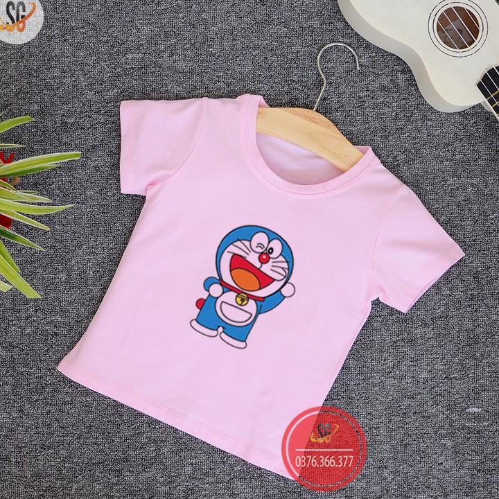 Áo trẻ em in Doremon - Thun Cotton thoải mái - Nhiều màu TE01