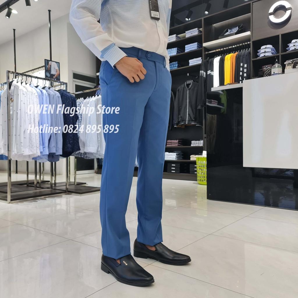 OWEN - Quần âu nam công sở dáng REGULAR trợ cạp Tăng đơ co dãn mã QRT20531