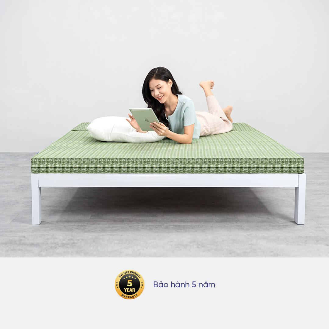 Nệm bông ép Goodnight Nova gấp gọn tiện dụng, nâng đỡ 5 tiếp điểm cơ thể