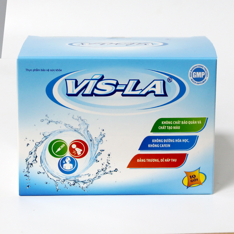 Thực Phẩm Bảo Vệ Sức Khỏe Bổ Sung Nước, Điện Giải, Vitamin Vis-La   Hộp 10 gói 
