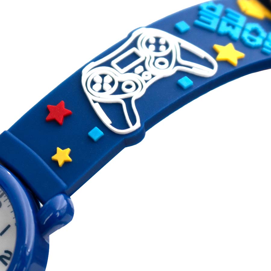 Đồng Hồ Trẻ Em Clever Watch - Game News Xanh Clever Hippo WB012/BLUE