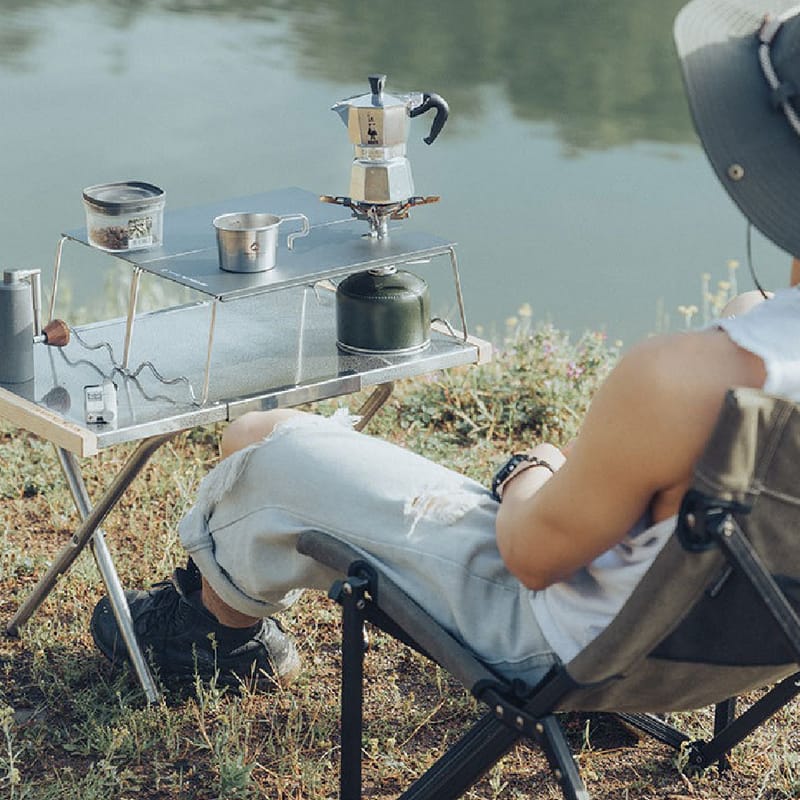 Bàn bếp gấp gọn cách nhiệt Solo Campingmoon SK-127-H / SK-127-BK