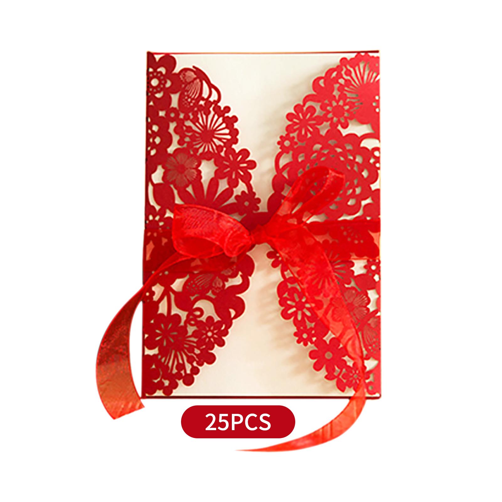 Thiệp Mời Đám Cưới Với Phong Bì Bowknot Cho Đám Cưới