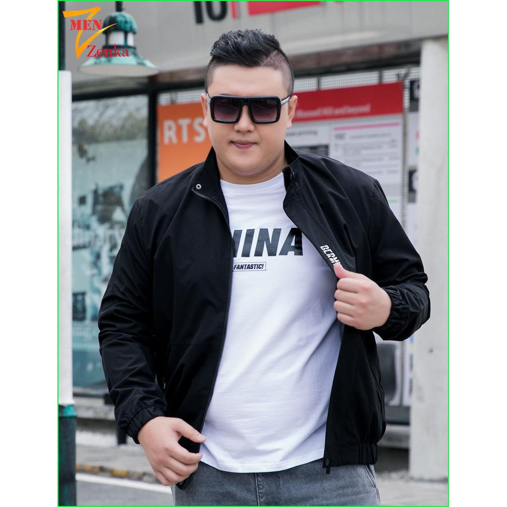 Áo khoác gió nam bigsize form rộng cho người mập người béo
