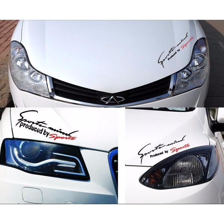 Decal trang trí tường / Xe - Chữ Sports
