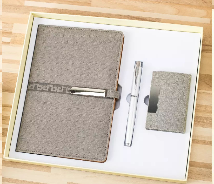 Bộ sổ da, ví da, bút kí cao cấp