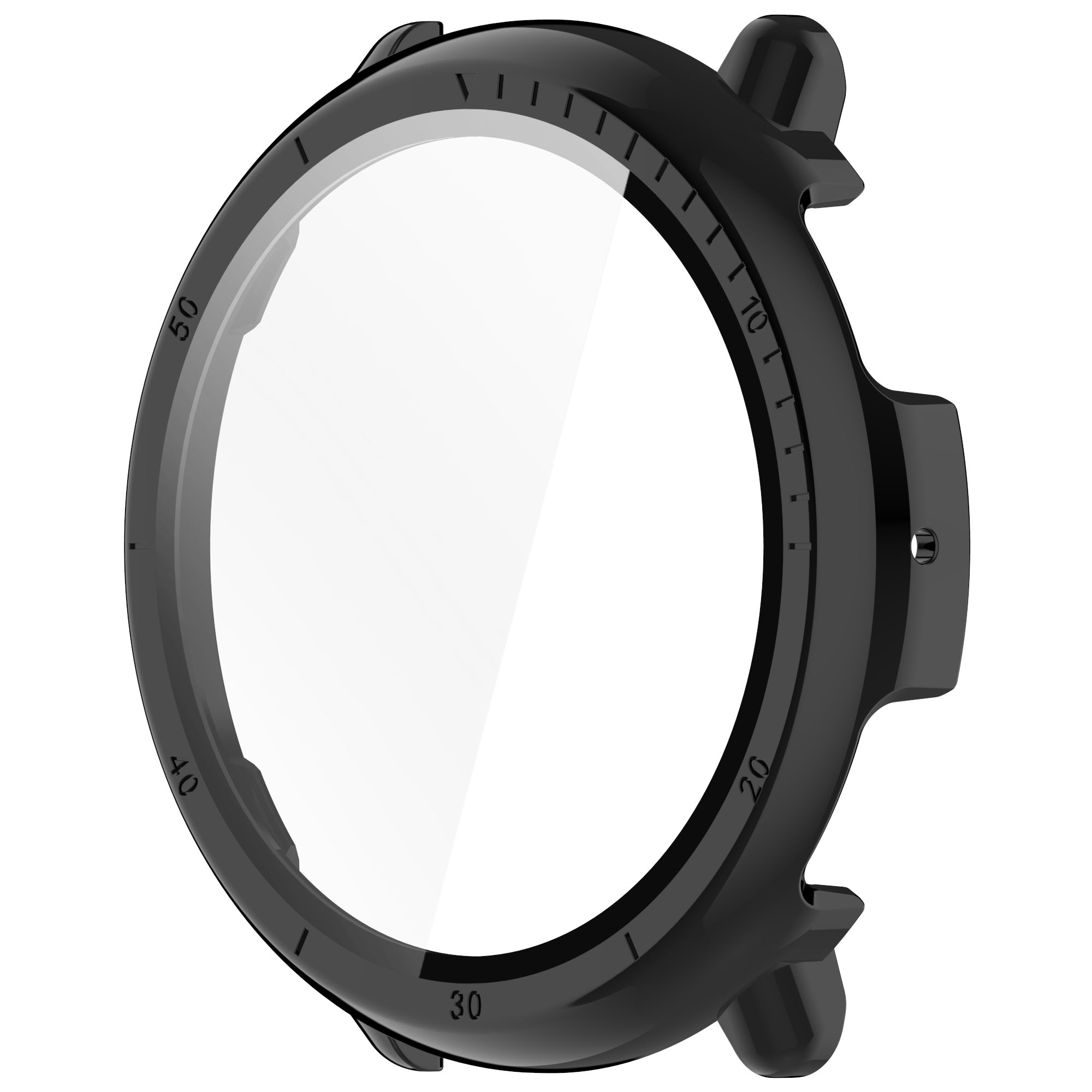 Ốp Case PC Mặt Kính Cường Lực chống va đập cho Amazfit Active 2 - Hàng Chính Hãng