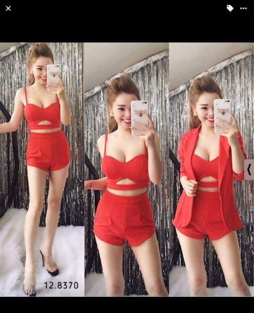 Sét vest quần Short 3 món