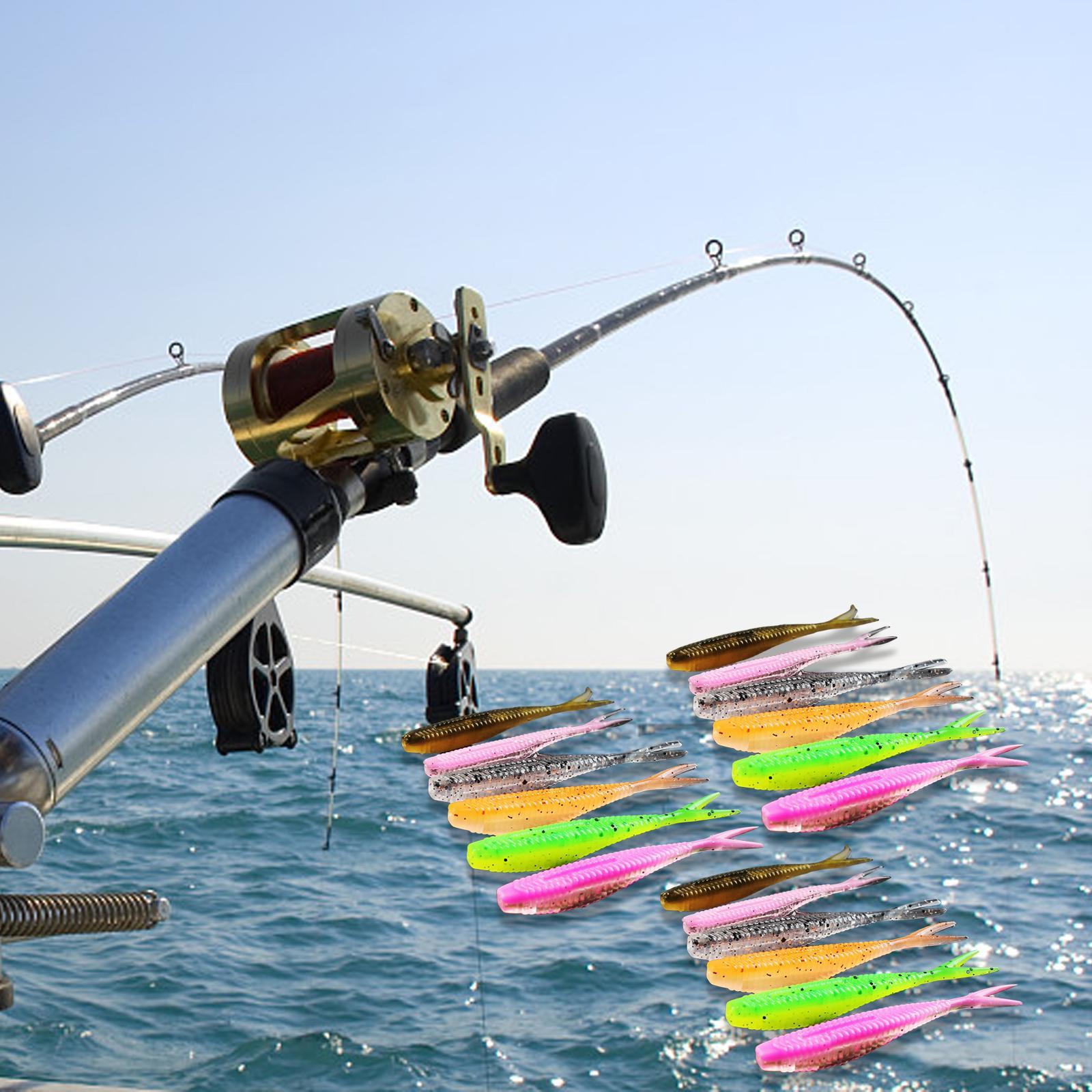 Fishing Lures Baits silicone Tackle Hooks 6cm 18pcs