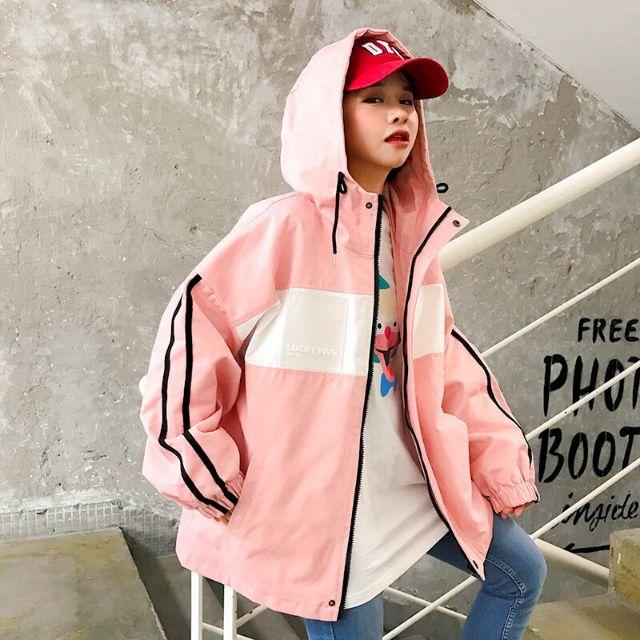 Áo khoác dù lucky phối cực hot, HÌNH THẬT CHỤP SÀN