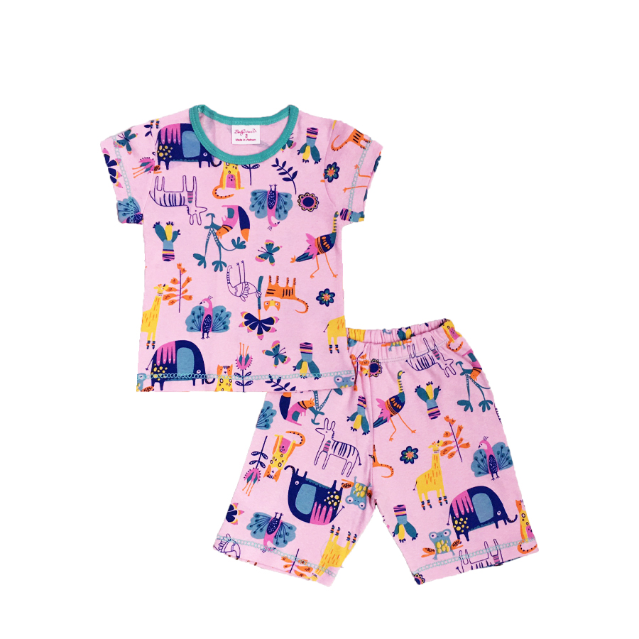 Đồ bộ Borip tay ngắn bé gái BABY WEAR