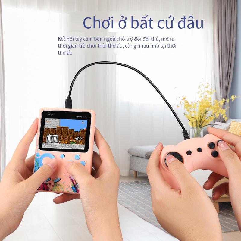 Bảng điều khiển trò chơi cổ điển cầm tay G5S kiểu mới nhất Bảng điều khiển trò chơi FC 500 trong một màn hình màu cổ điển bảng điều khiển trò chơi dành cho trẻ em màn hình lớn