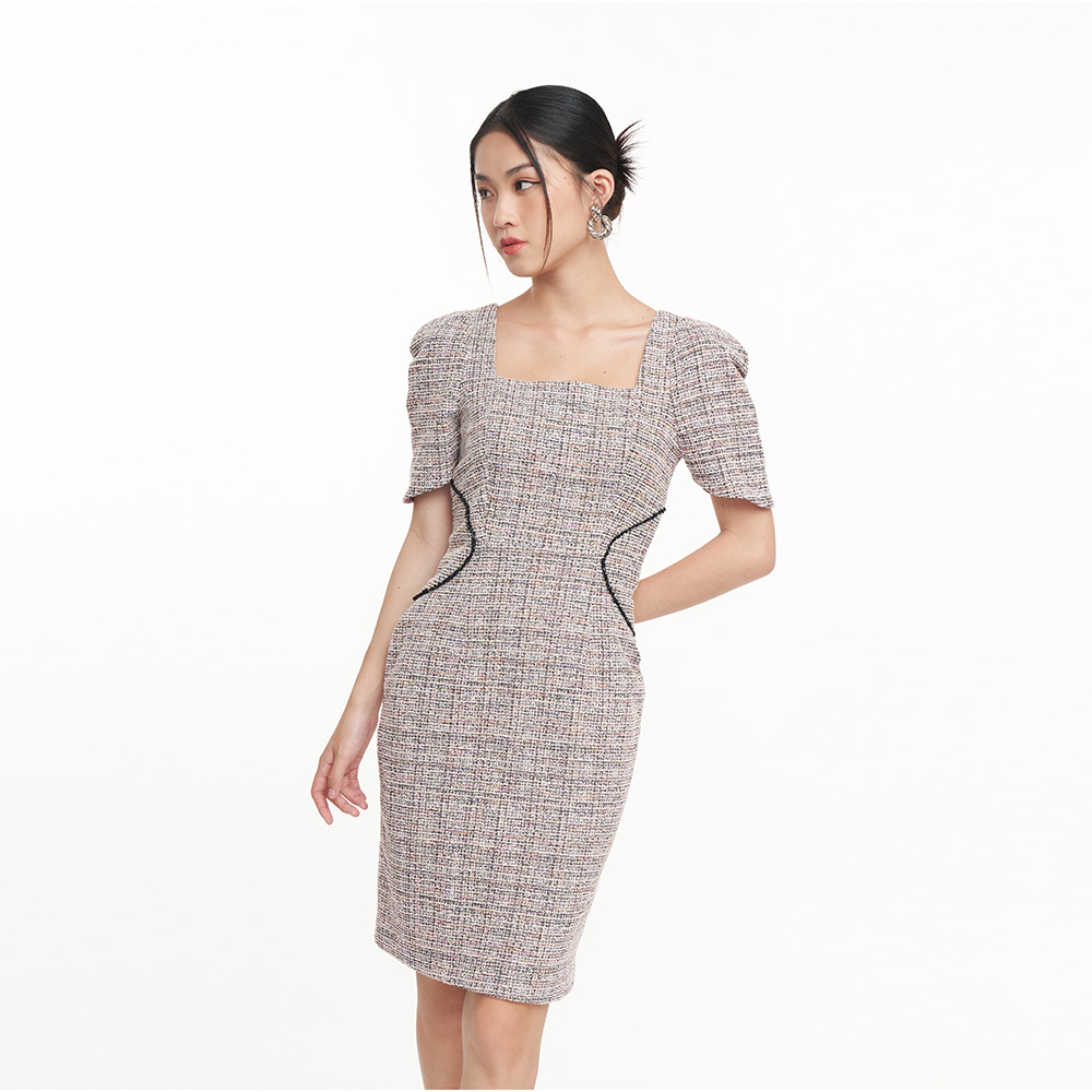 N&amp;M Đầm dạ Tweed Nữ Luxury 2209010