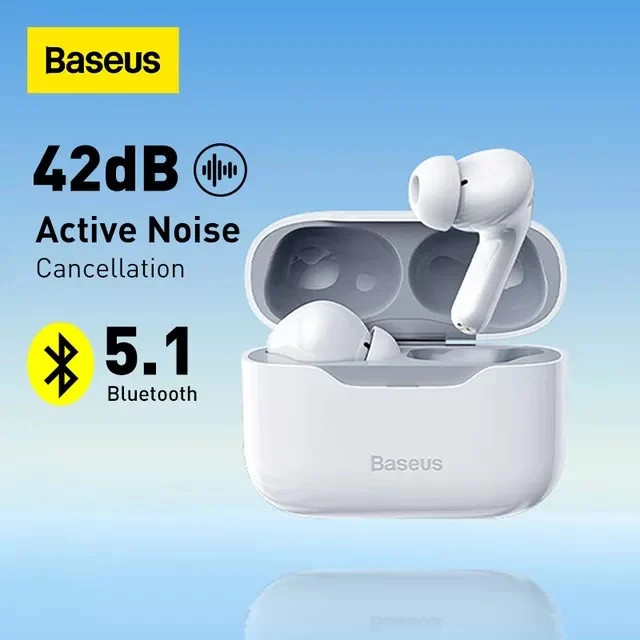 Tai nghe TWS chống ồn chủ động Baseus SIMU ANC S1 / S1 Pro True Wireless - hàng chính hãng