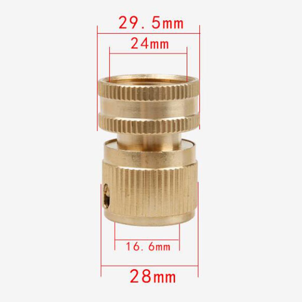 Garden Hose Quick Connector 3/4 inch Easy Connect Fitting Male and Female