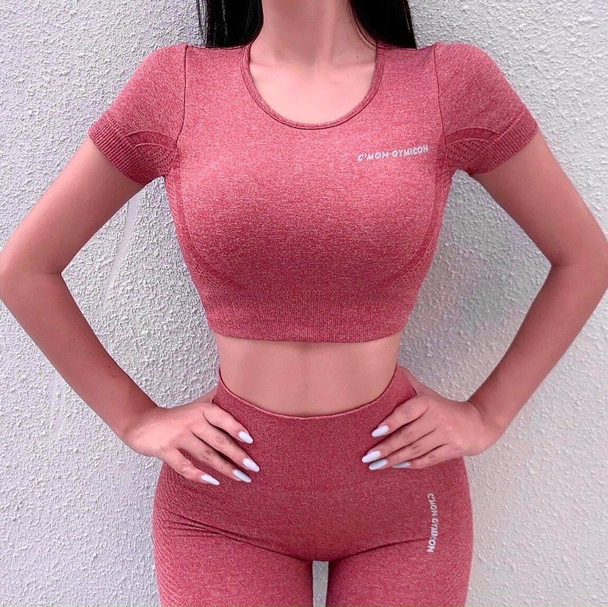 Áo Croptop Vải Dệt Kim Co Giãn 4 Chiều Cao Cấp - Xám
