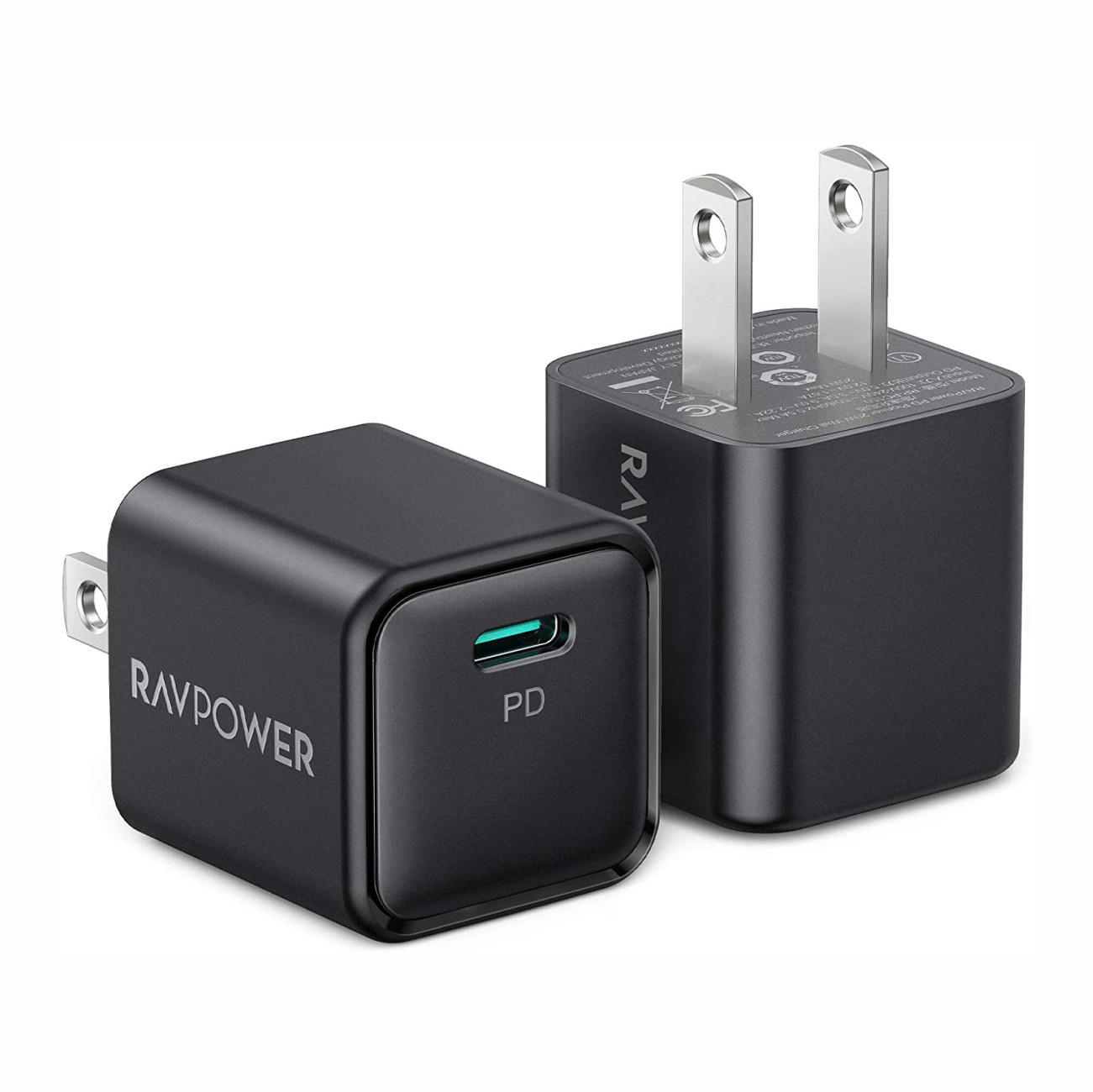 Adapter Củ Sạc Siêu Nhỏ RAVPower RP-PC150 USB Type C PD 20W Sạc Nhanh iPhone, iPad, Android - Hàng Chính Hãng