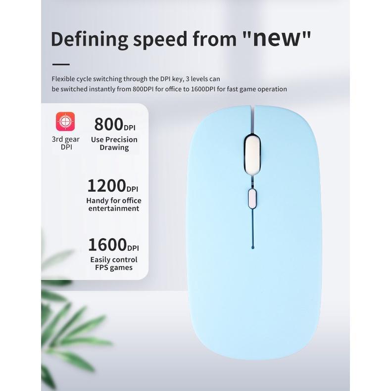 Chuột không dây 5.0 2.4g Thiết Kế Đơn Giản Chất Lượng Cao