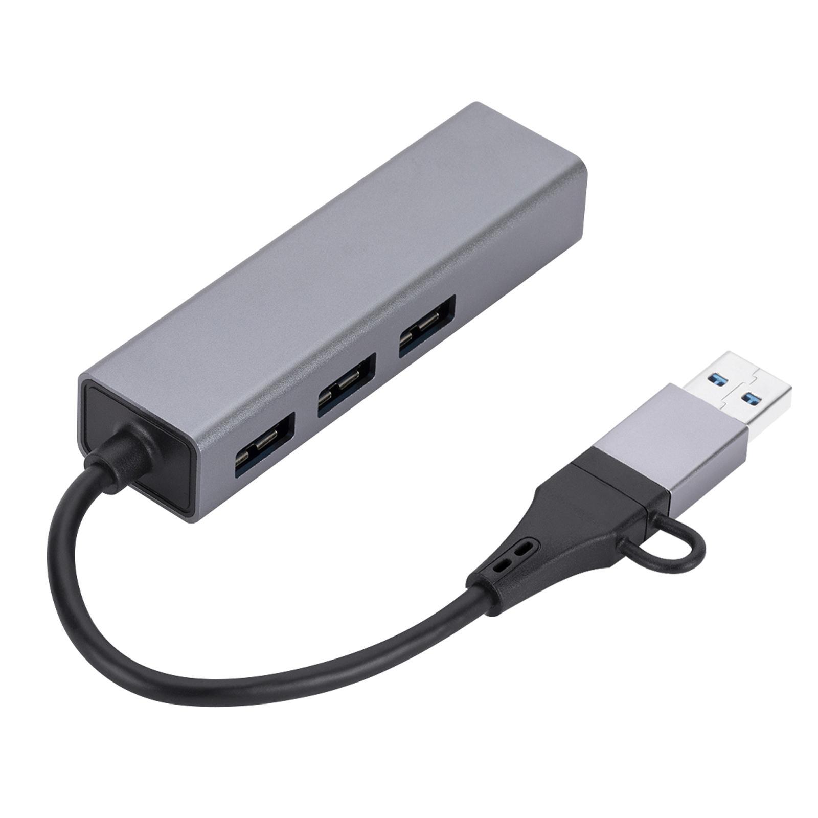 USB C and USB to Adapter Gigabit Network Adapter for Notebook