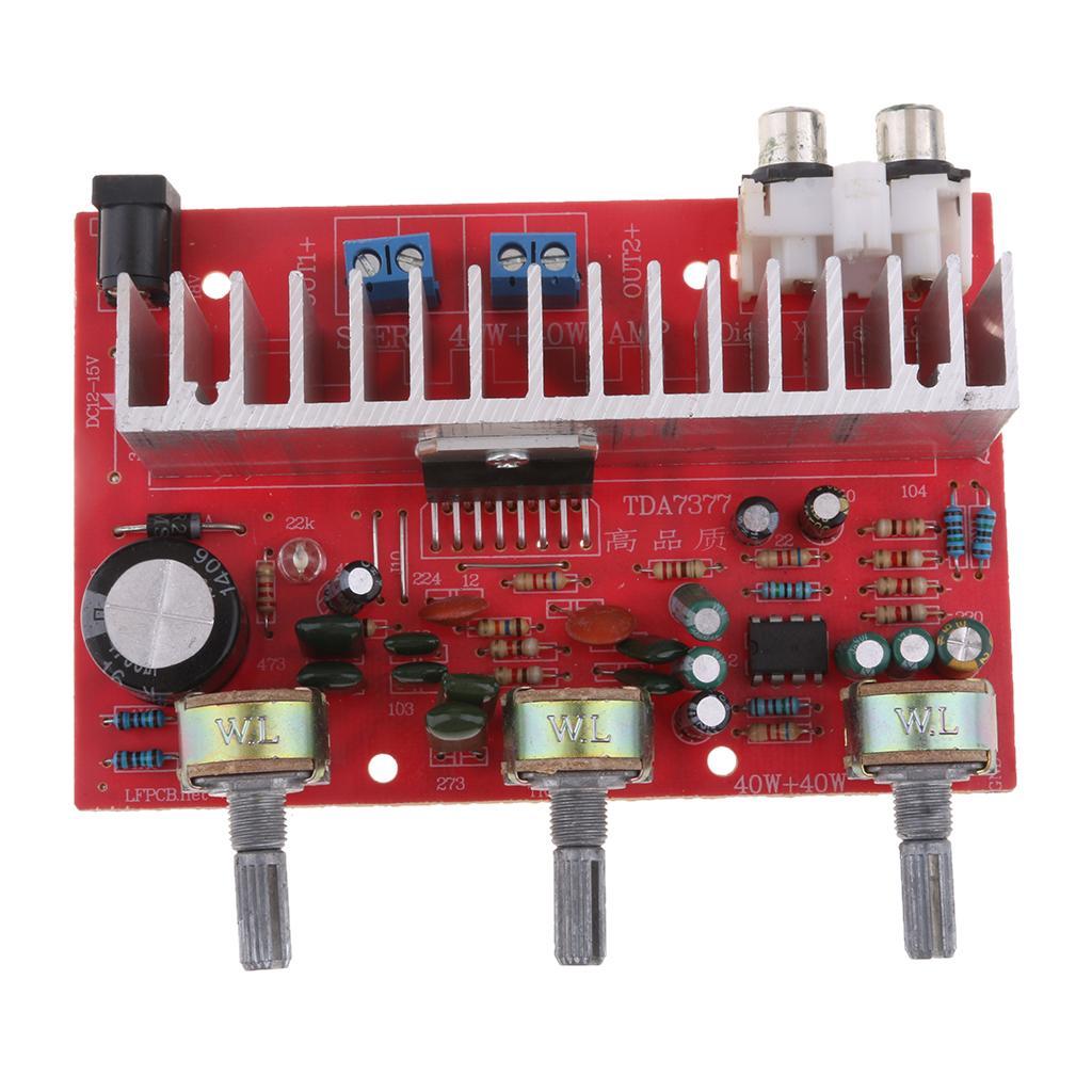 DC 12V DX-7377 Digital Power Audio Stereo Amplifier Board Module DIY 80W