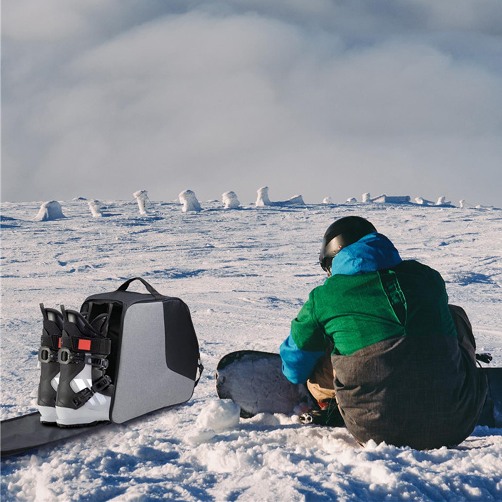 Durable Ski Boot Bag Large Capacity Cloth Backpack Snowboard Accessories